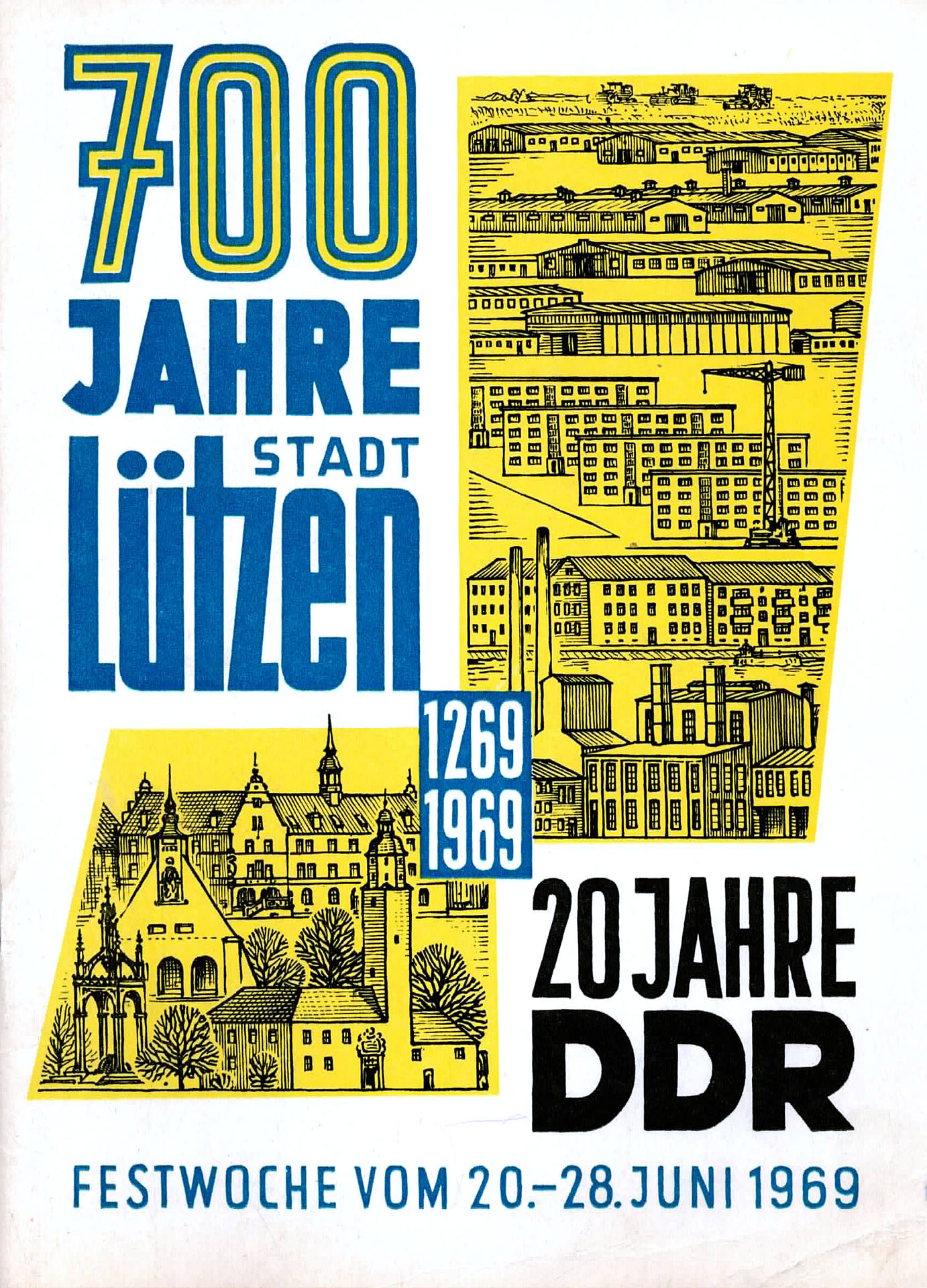 700 Jahre Stadt Lützen (1269 - 1969) - 20 Jahre DDR - Geschwantner, W. / Bach, Ingo